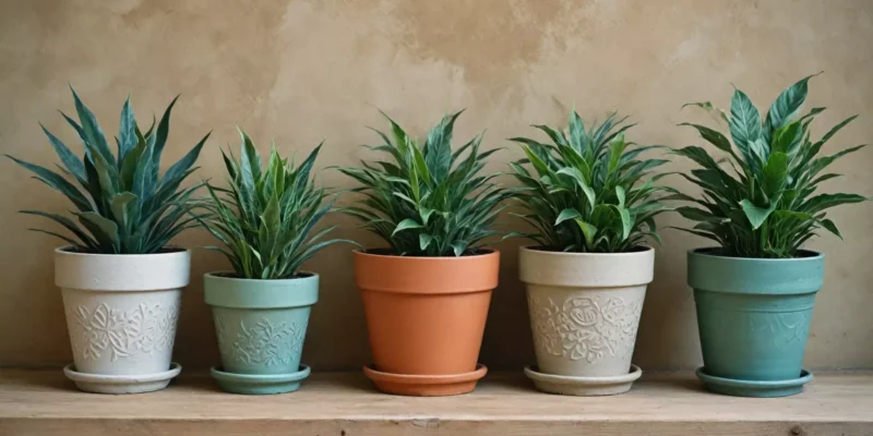 Porównanie: doniczki z terakoty, ceramiki, metalu i betonu